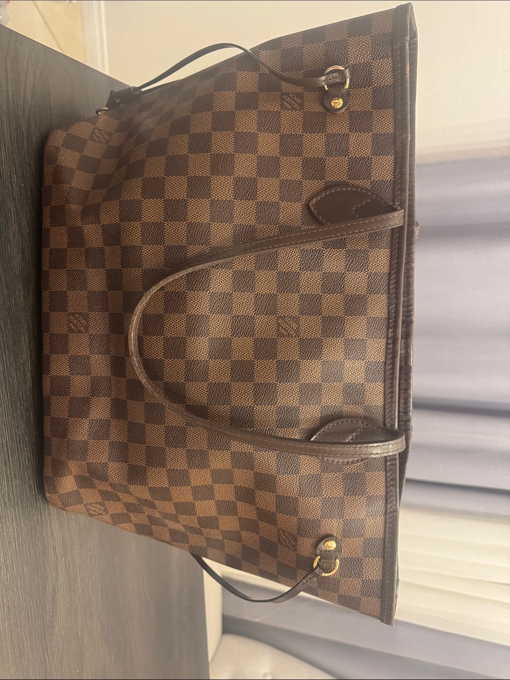 Louis Vuitton Brown Damier Ebene Tote Bag